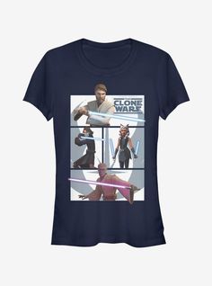 a women's t - shirt with star wars characters on it