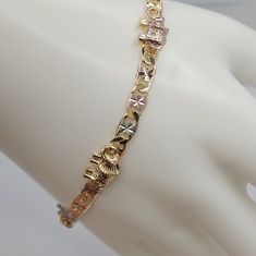 Fashion Bracelet With Elephants 3-Colors 18k 8"Inches Gold Elephant Bracelet, Charm Bracelet Watch, Multi Chain Bracelet, Cameo Bracelet, Hammered Bangles, Rustic Cuff, Gold Elephant, Elephant Bracelet, Black Leather Bracelet