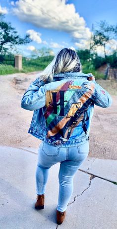 Custom design personalize denim jackets🎨 💗 Jean jacket included  💗 I can just design your own jacket  💗 price varies on design  💗 Design takes up from 3 days to 2 weeks top Customizable Blue Denim Jacket, Customizable Blue Denim Jacket With Long Sleeves, Customizable Denim Jacket For Fall, Trendy Denim Jacket For Fall Customization, Trendy Customizable Long Sleeve Denim Jacket, Customizable Denim Outerwear For Fall, Customizable Fitted Denim Jacket Casual Style, Customizable Fitted Denim Jacket, Casual Style, Customizable Cotton Denim Jacket For Fall