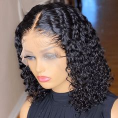 Kręcony Bob, Bob Riccio, Lace Frontal Bob, Kort Bob, Curly Bob Wigs, Bob Lace Front Wigs, Short Curly Bob, Remy Human Hair Wigs, Curly Hair Wig