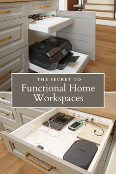 the secret to functional home workspaces is that you can use it for storage