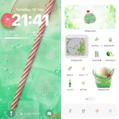 an iphone screen showing the new theme for ice cream