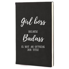 This Girl Boss Journal with a girl boss quote on it is a great gift for any lady Boss, entrepreneur, blogger or business woman! This girl power journal is great for motivation and inspiration, putting any girl boss in an action mood and ready for success! Click to check it out! #girlboss #girlbossquotes #girlbosslifestyle #girlbossbusiness #girlbossplanner #giftforgirlboss #feminismgifts #girlpower #giftsforentrepreneurs #giftsforbloggers #giftsforher Girl Boss Planner, Success Planner, Letter Mugs