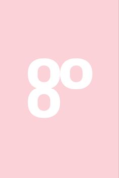 an image of the number eight in white on a pink background