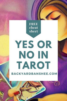 a painting with the words yes or no in tarot