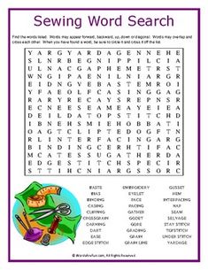 the word search is shown in purple and white, with an image of a bird on it