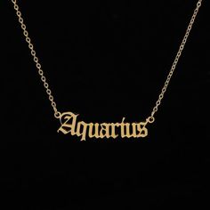 Gold and Silver Stainless Steel Aquarius Necklace by Ancient Infusions – Elegant Zodiac Pendant for Men and Women. Celestial Energy, Crystal Wire Wrapped Ring, Aquarius Pendant, Aquarius Necklace, Aquarius Constellation, Aquarius Horoscope, Horoscope Necklace, Constellation Necklace, Zodiac Signs Aquarius