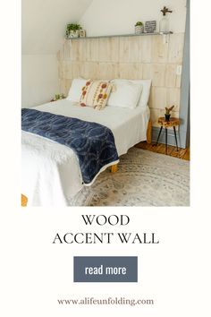 Accent Wall in a Cottage Bedroom made from cedar shake Cottage Inspiration, Wood Accent Wall, Cedar Shingles, Cottage Furniture, Cottage Bedroom