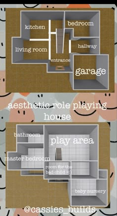 the floor plan for a house with different rooms