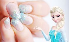 Elsa Nails, Nail Art For Winter, Disney Frozen Nails, Frozen Nails, Summer Nails Colors Designs, Kids Nail Designs, Easy Cold, Nail Care Routine, Frozen Inspired