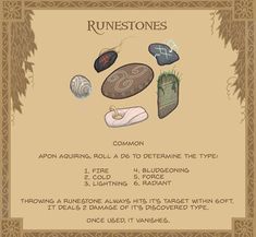 the instructions for how to use stones