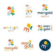 the logos for margold quilts