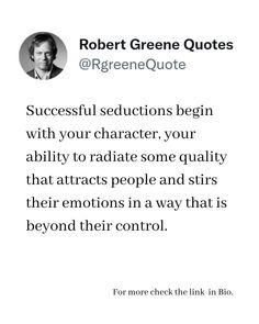 robert greene quote about success and being successful in the business world, with an image of a