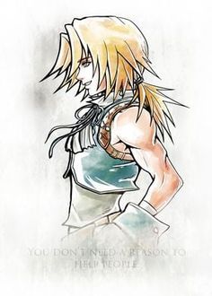 an anime character with blonde hair and blue eyes, holding his hands on his hips