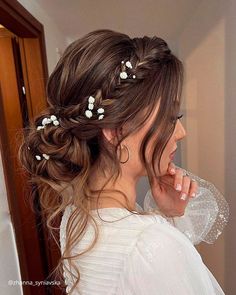 Κούρεμα Bob, Fall Wedding Hairstyles, Formal Hairstyles For Long Hair, Easy Hairstyles For Thick Hair, Fishtail Braid, Long Hair Wedding Styles, Wedding Hair Inspiration, فستان سهرة