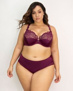 Lingerie Inspiration, Bra Models, Purple Velvet, Hot Outfits, Bra Women, Lace Overlay, Push Up Bra