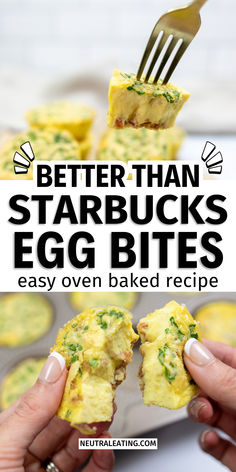 Collage of how to make egg bites muffin tins style with a sous vide egg for a protein packed meals kid friendly Baked Starbucks Egg Bites, Starbucks Bacon Egg Bites Recipe, Summer Brunch Ideas, Bacon Gruyere Egg Bites, High Protein Egg Bites, Casserole For Kids, Protein Egg Bites, Gruyere Egg Bites