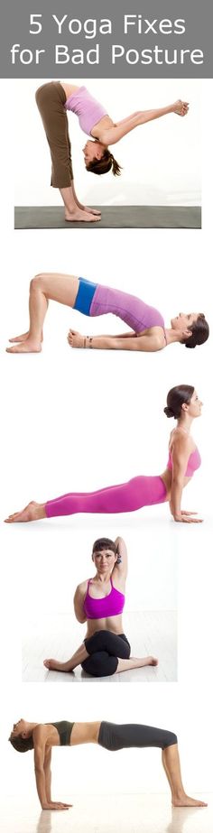 a woman doing yoga poses for the camera