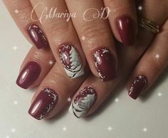 Chrismas Nail Art, Palm Tree Nails, Ombre Nail, Winter Nails Acrylic, Trendy Nail Art Designs, Glitter Gel Nails, Pink Nail Art, Ombre Nail Designs