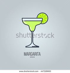 margarita drink with lime slice on the rim