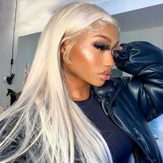 Virgin Hair Wigs, Blonde Lace Front Wigs, Human Virgin Hair, Hair Laid, Straight Lace Front Wigs, Blonde Wig, Baddie Hairstyles, White Hair, Pretty Hairstyles