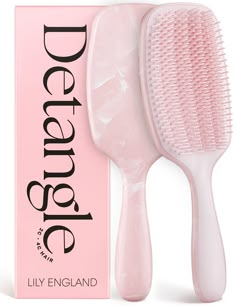 PRICES MAY VARY. GENTLE DETANGLING: Specifically crafted for 2c to 4c hair, our detangling brush for curly hair glides through curly hair with ease. Effortlessly remove tangles from your hair with our curly brush Curly Detangling Brush - Pink Good Hair Brushes, Curly Brush, Detangle Curly Hair, Long Wavy Curly Hair, Brush For Curly Hair, Curly Hair Brush, Best Hair Brush, Detangler Brush, School Checklist