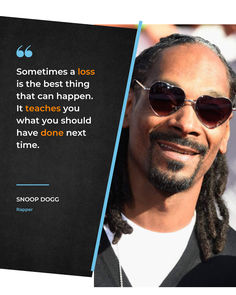 a man with dreadlocks and sunglasses next to a quote from snoop dogg