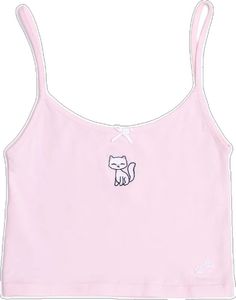 Cute Pink Tops With Adjustable Straps, Cute Sleeveless Loungewear Tank Top, Cute Sleeveless Tank Top For Loungewear, Cute Cotton Sleeveless Camisole, Cute Fitted Tank Top, Cute Camisole Tank Top For Loungewear, Cute Stretch Cotton Tank Top, Cute Fitted Tank Camisole, Cute Fitted Tank Top For Loungewear