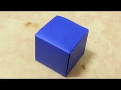 a blue box sitting on top of a table