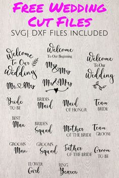 free wedding cut files for silhouettes