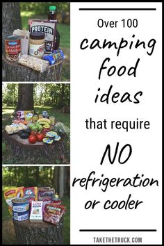 camping food ideas that require no refrigeration or coolers on the tree