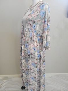 Chiffon Cardigan, Kimono Duster, Dandelion, Kimono Top, Full Length, Elastic Waist, Chiffon, Maxi Dress, Elastic