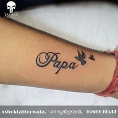 TashanTattoo
AshokTattooWala
S.20. Tirupati plaza
Opp. New bus stand
Near gd modi collage
Palanpur (gujrat)
9586697547
9687533310 Papa Name Tattoo, Papa Tattoo, Grandfather Tattoo, Tattoos For Dad Memorial, Memorial Tattoo Ideas, Memorial Tattoo Quotes, Name Tattoo Ideas