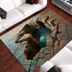 3D Huge Crack Rug, Illusion Rug, Optical Illusion Rug, Vortex Rug, 3D Rug, Deep Hole Rug, 3D Design Rug, 3D Graffiti Rug, Big Crack Rug - Etsy Graffiti Rug, Illusion Rug, 3d Graffiti, 3d Rug, Braided Rug, Optical Illusion, 3d Design, 3d Art, Rug Pad