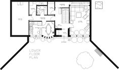 the floor plan for this modern home