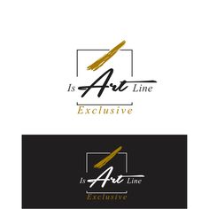 the logo for its art line, which has been designed to look like it is being used