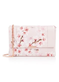 Flower Aesthetics, Ted Baker Bag, Pink Bags, Leather Cross Body Bag, Pink Things, Beautiful Handbags, Bag Light