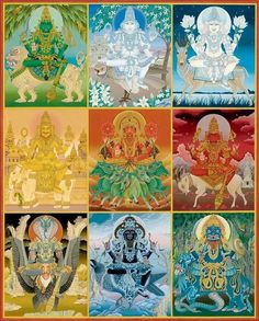 the twelve avatars of hindu deities