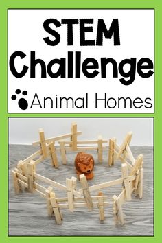 Building Challenges For Kids, Twos Activities, Habitat Activities, Farm Week, Animal Homes, Elementary Stem