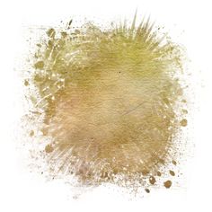 an abstract yellow and white background with some paint splatters on it's surface