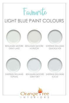 orange tree interiors's favorite light blue paint colors are available in five different shades