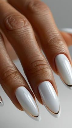 Embrace the essence of summer with White French Tip Nails for 2024! 🌞 Explore sophisticated and stylish designs ideal for sunny days and seaside serenity. Enhance your summer look with classic elegance and contemporary flair. 🌸✨ #WhiteFrenchTipNails #SummerNails #2024Trends White French Tip Nails, Unghie Nail Art, Elegant Nail Designs, White French Tip, Spring Nail Designs, Nude Nail Designs, Nail Designs Valentines, Tip Nails, White French