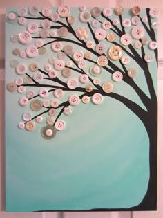 a button tree is displayed on the wall