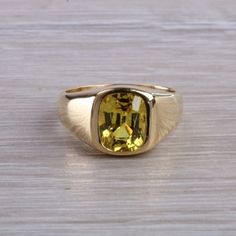 3.50 Carat Natural Yellow Sapphire Gents 18ct Yellow Gold Ring | Etsy Yellow Sapphire Ring Men, Sapphire Ring Men, Blouse Hand Design, Yellow Sapphire Ring, Oval Sapphire Ring, Yellow Sapphire Rings, Hand Design, Diamond Promise Rings, Etsy Gold Ring