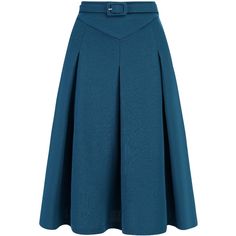 Show off your charm in this Allegra K A-line skirt in all seasons with a casual top or elegant blouse. The knee-length skirt details a pleated front and a belted waist, making you cute and charming in daily life. Wear yours with heels, sneakers, or sports shoes for a casual look. Whether you're in the office or out on the town, this skirt is perfect for any occasion. Fitted Full Pleated Skirt In Solid Color, Chic Full Pleated Skirt In Solid Color, Chic Solid Color Full Pleated Skirt, Solid Color Pleated Midi Skirt For Work, Solid Color Full Pleated Skirt For Work, Blue Pleated Waist Skirt For Work, Chic Blue Skirt With Pleated Hem, Blue Flared Pleated Skirt For Work, Solid Color Pleated Skirt For Work In Fall