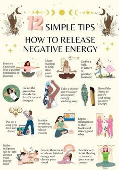 Cleanse Self Of Negative Energy, How To Give Off Positive Energy, How To Get Positive Energy, Spiritual Health Ideas, How To Spiritually Cleanse Yourself, How To Block Negative Energy, How To Cleanse Negative Energy, Release Negative Energy Affirmation, How To Cleanse Energy