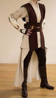 Oc Jedi, Jedi Outfit, Jedi General, Jedi Cosplay, Jedi Costume, Star Wars Costumes, Men Street Fashion