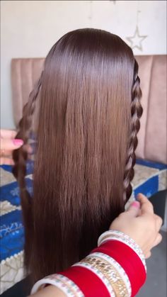 Sonia Babrah | 4.7M thank you 🙏🏻 everyone 😍Quick And Easy Braid Bun. #trendingreels #hairtutorial #hairstyle #hairgoals #partyhairstyle #hairideas... | Instagram Braided Buns For Long Hair, Hairstyle With Bun, Front Braid Hairstyle, Easy Braid Bun, Braided Bun Tutorial, Buns For Long Hair, Front Braid