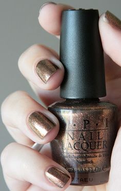 the perfect color for my glitter obsession Once Bitten, Brown Nail Polish, Brown Nails Design, Nail Envy, Sparkly Nails, Brown Nails