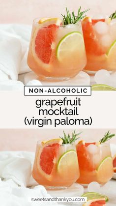 grapefruit mojiti virgin paloma cocktail recipe